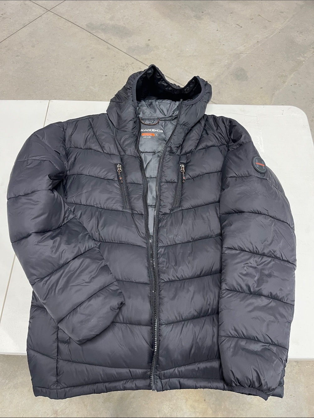 Hawke & Co Black Men's Quilted Puffer Jacket